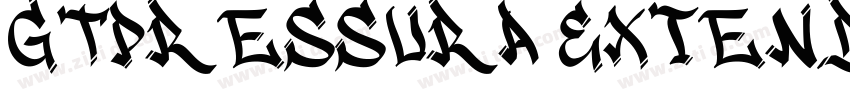 GTPressura ExtendedB字体转换